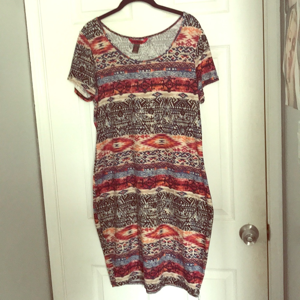 Ikat bodycon dress